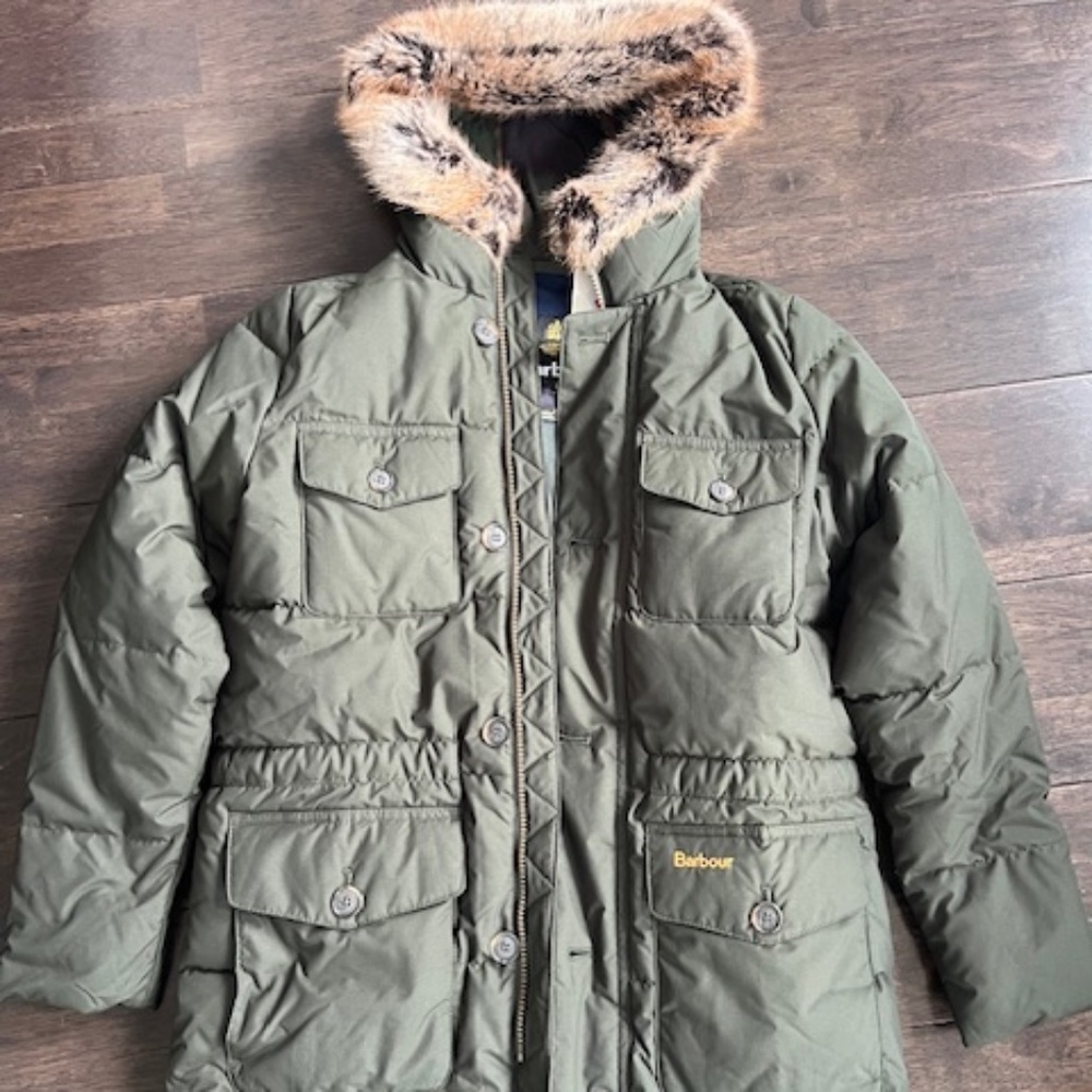 Boys Barbour puffer coat